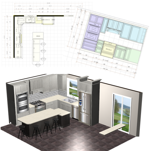 Ken Goodman Construction - Cabinet Design Blueprint